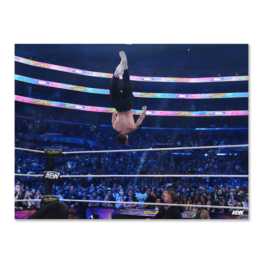 Will Ospreay Returns and Takes Flight! AEW Revolution 2026 Memorable Moments Art Print By Lee South Poster PW Catalog
