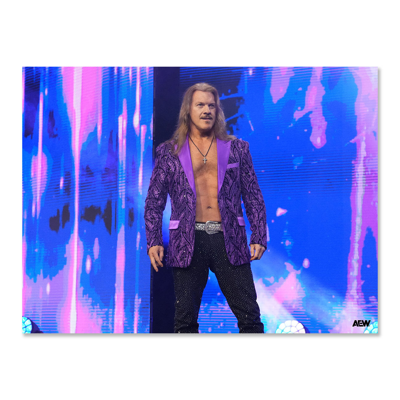 Chris Jericho is Home! AEW Dynamite 4-1-2026 Memorable Moments Art Print By Lee South art prints PW Catalog
