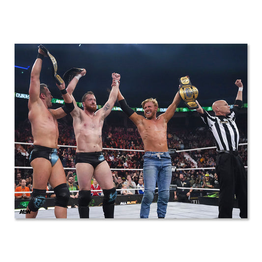 The Conglomeration are your NEW Trios Champs AEW Dynasty 2026 Memorable Moments Art Print By Lee South art prints PW Catalog