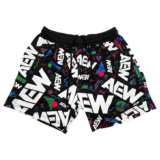 AEW Logo Mesh Basketball Shorts Shorts PW Catalog