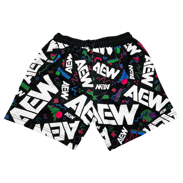 AEW Logo Mesh Basketball Shorts Shorts PW Catalog