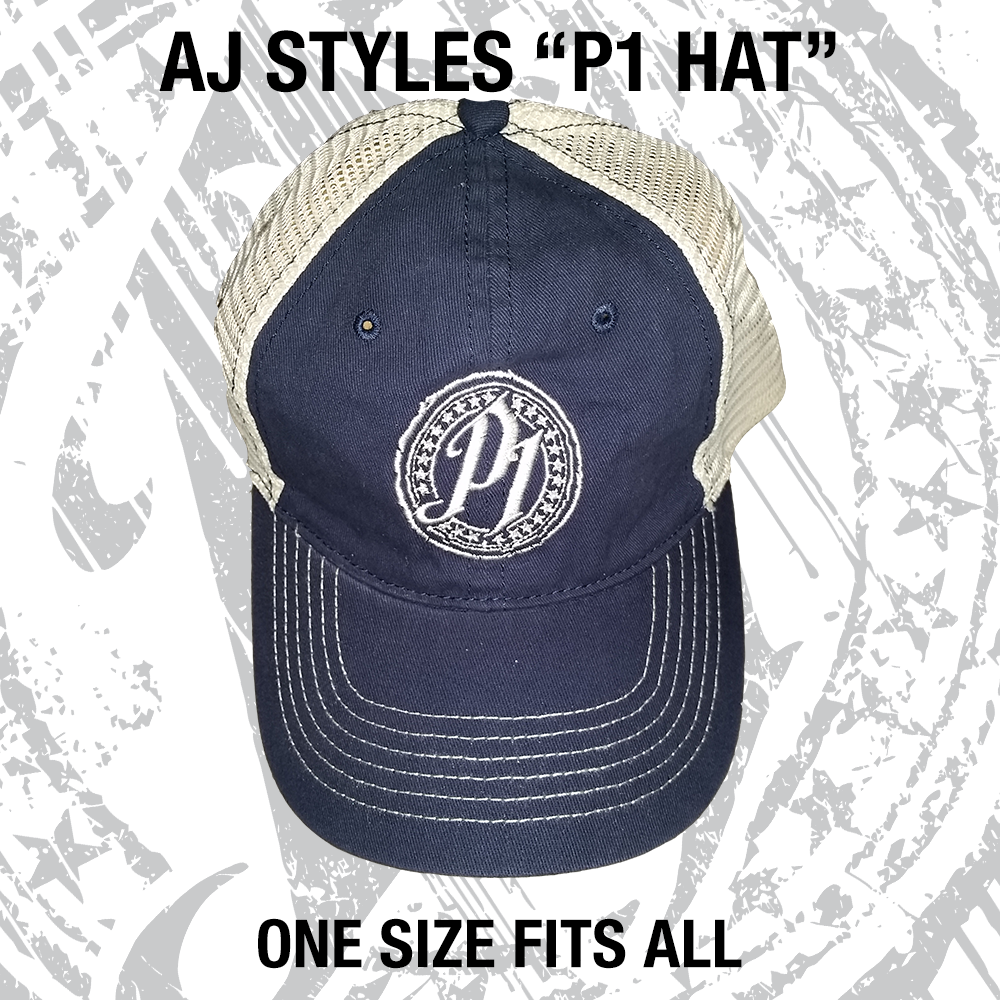 AJ STYLES P1 ADJUSTABLE TRUCKER HAT