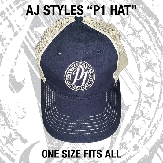 AJ STYLES P1 ADJUSTABLE TRUCKER HAT Hat PW Catalog