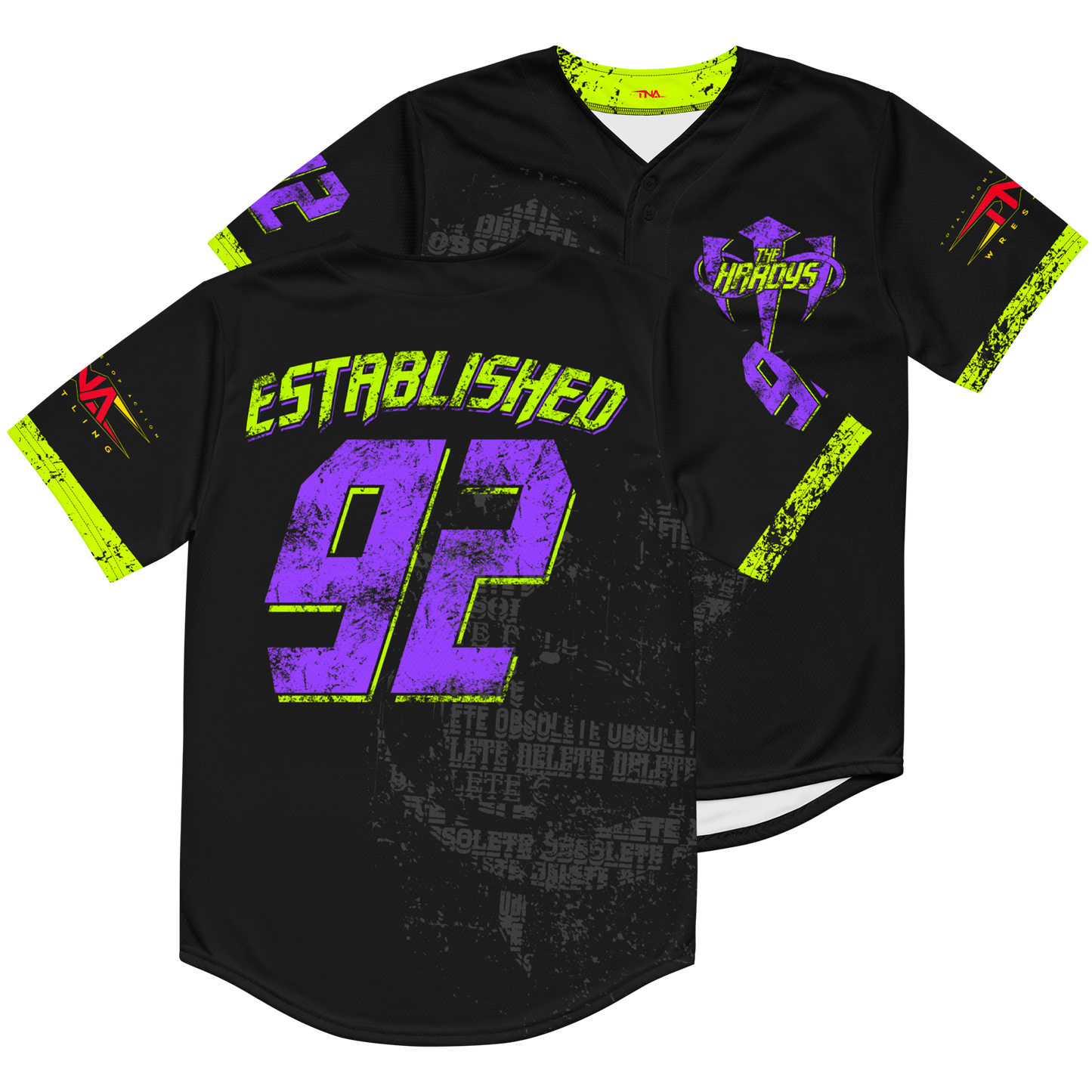 The Hardys "Distressed Infinity Logo" Baseball Jersey Baseball Jersey PW Catalog