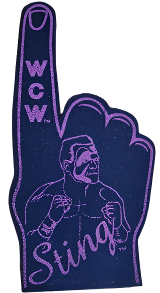 WCW Sting foam finger 1990 Foam PWcatalog