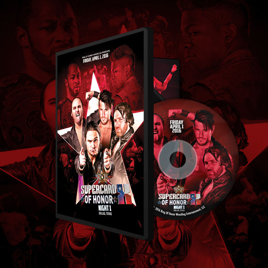 04/01/16 SUPERCARD OF HONOR X - NIGHT 1 - Dallas, Texas (DVD)