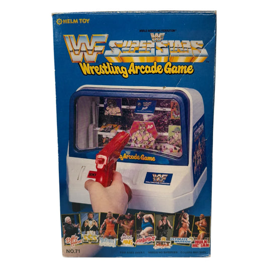 WWF Superstars Wrestling Arcade Game by Helm Toy 1991