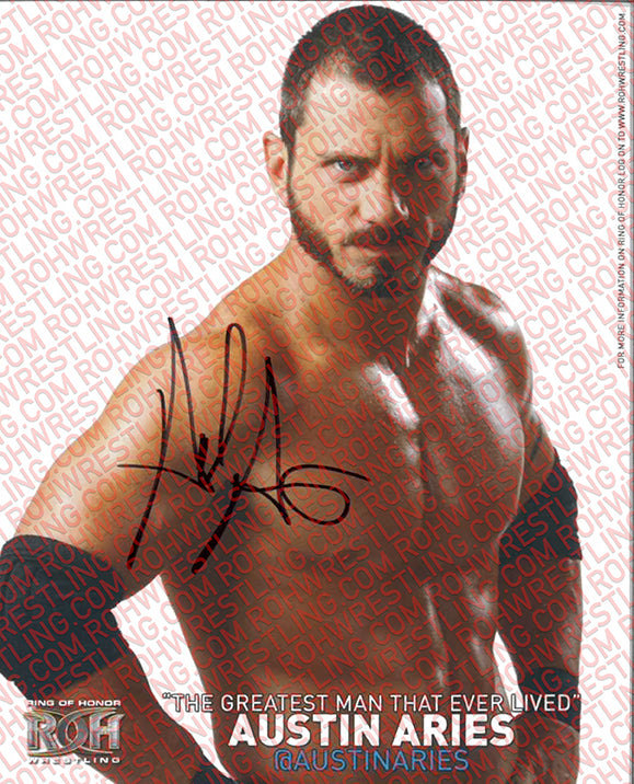 AUSTIN ARIES AUTOGRAPHED 8X10