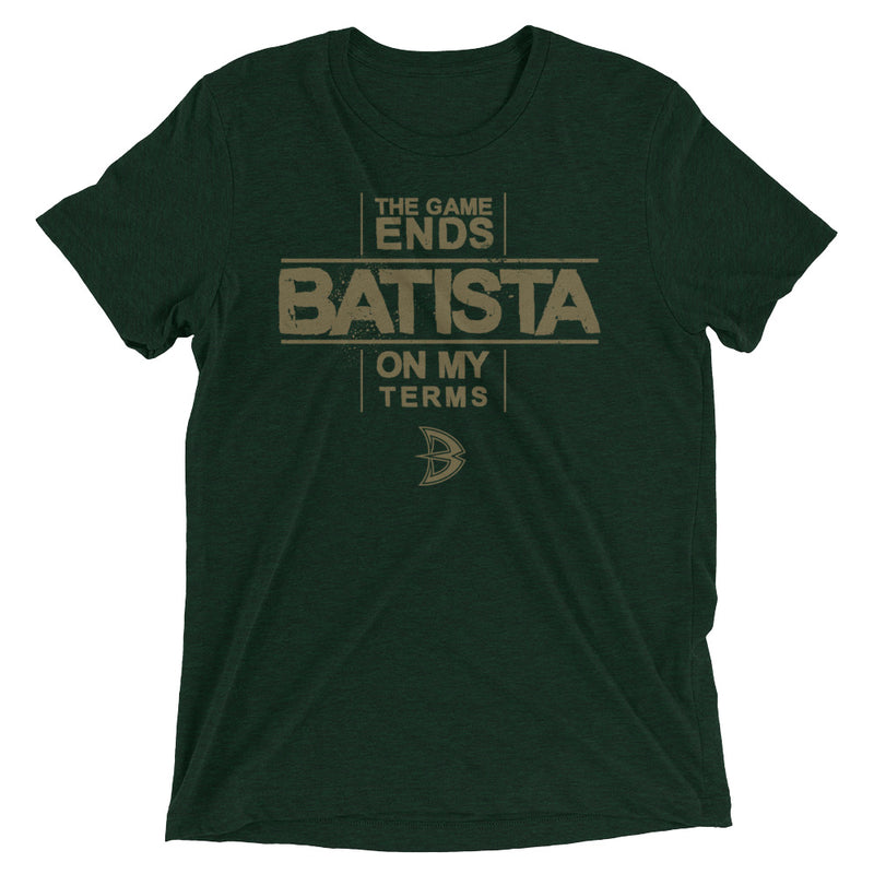 Batista "The Game Ends On My Terms" Tri-Blend T-Shirt