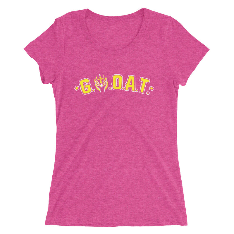 Rey Mysterio "G.M.O.A.T." Women's Tri-Blend T-Shirt T-Shirt PW Catalog