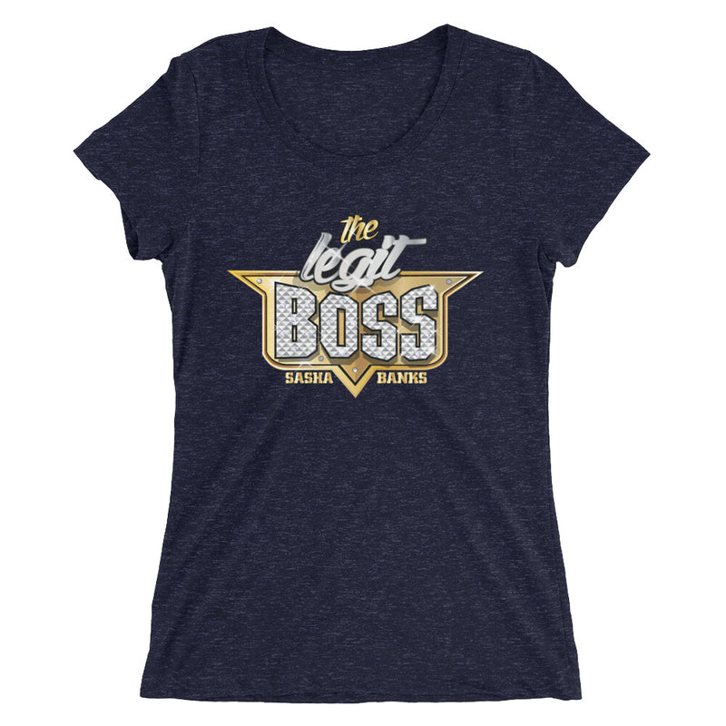 Sasha Banks "The Legit Boss" Women's Tri-Blend T-Shirt