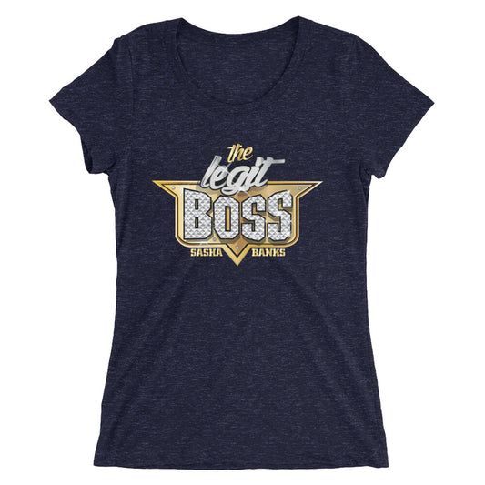 Sasha Banks "The Legit Boss" Women's Tri-Blend T-Shirt T-Shirt PW Catalog