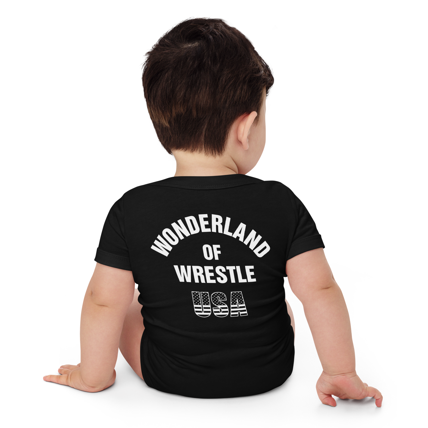 Lion Mark Baby short sleeve one piece (Blue&White) Other Clothing PW Catalog