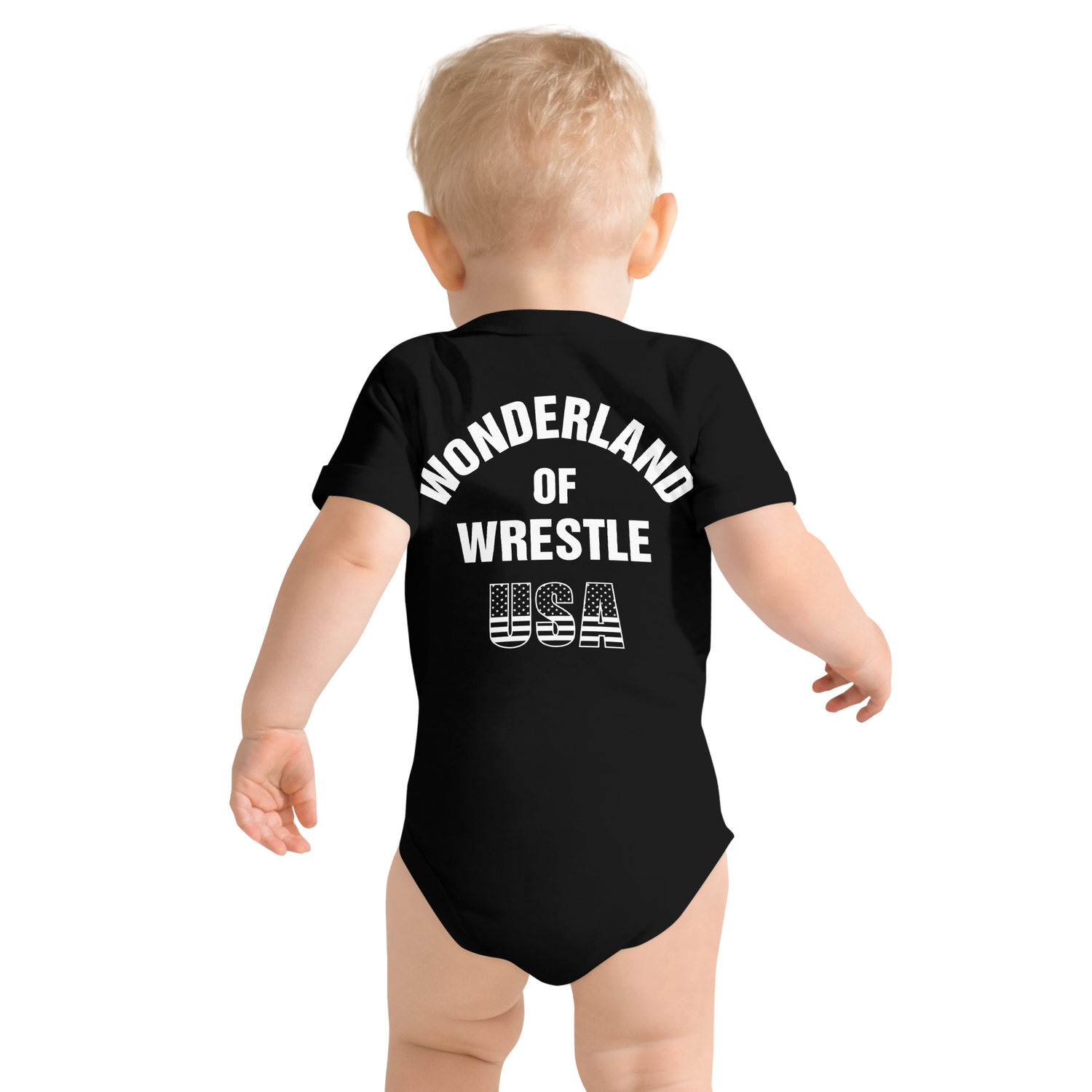 Lion Mark Baby short sleeve one piece (Blue&White) Other Clothing PW Catalog