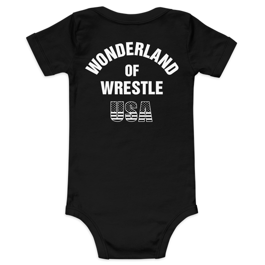 Lion Mark Baby short sleeve one piece (Blue&White) Other Clothing PW Catalog