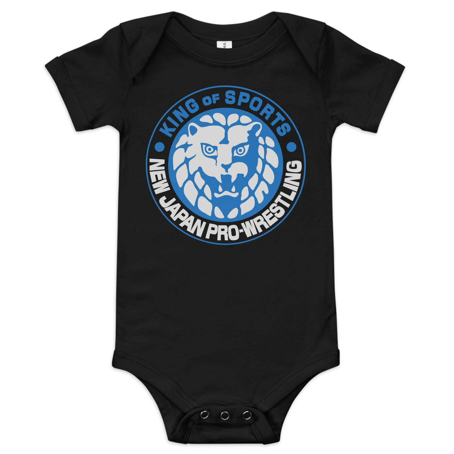 Lion Mark Baby short sleeve one piece (Blue&White) Other Clothing PW Catalog