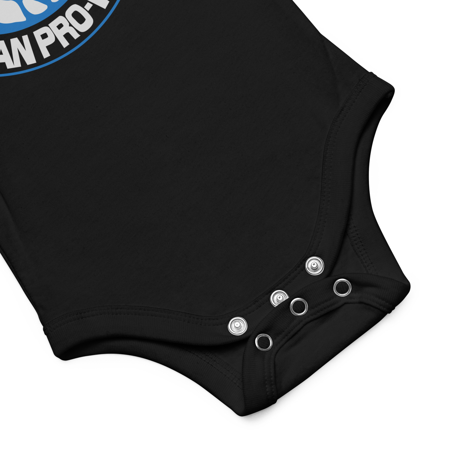 Lion Mark Baby short sleeve one piece (Blue&White) Other Clothing PW Catalog