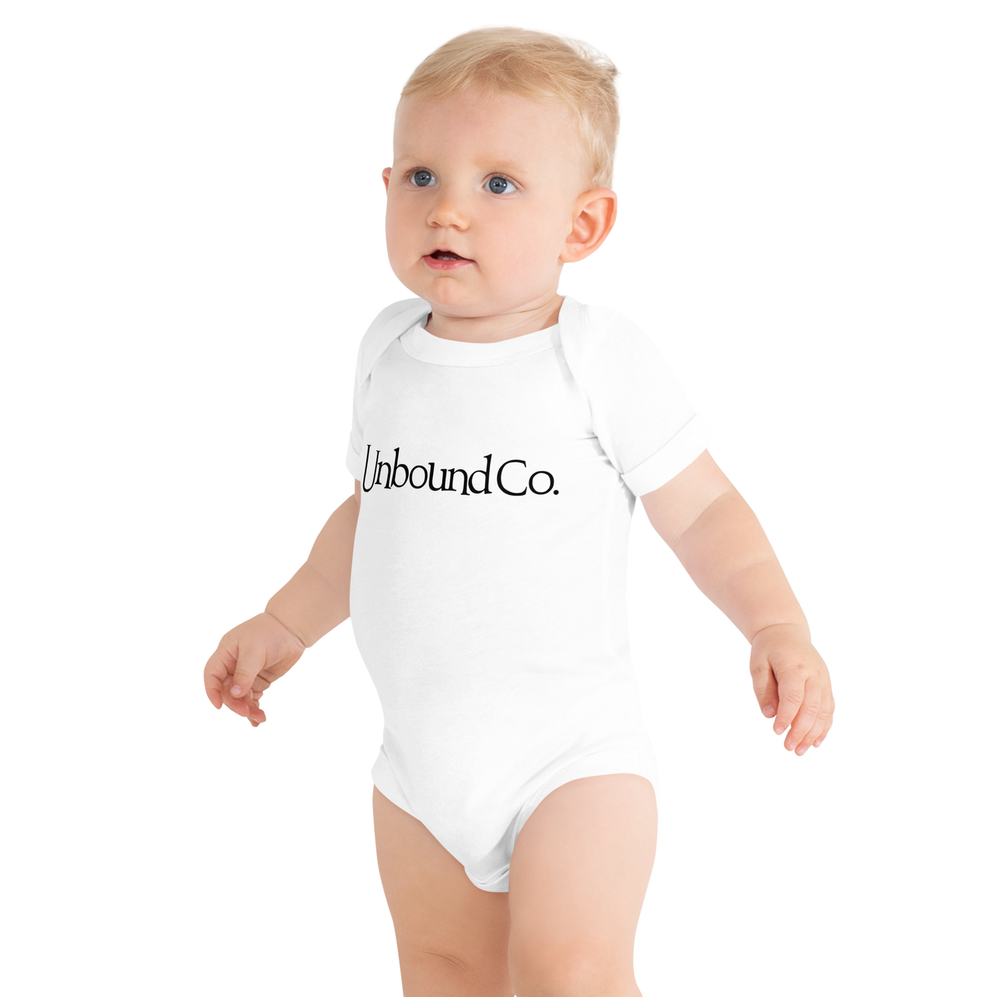 Unbound Co. Baby short sleeve one piece (Wordlogo) PW Catalog