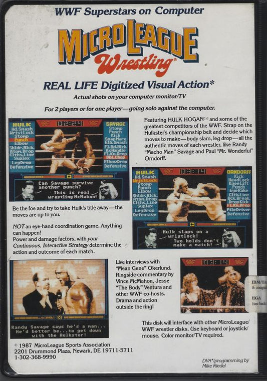 WWF MicroLeague Wrestling [DOS] - image 2