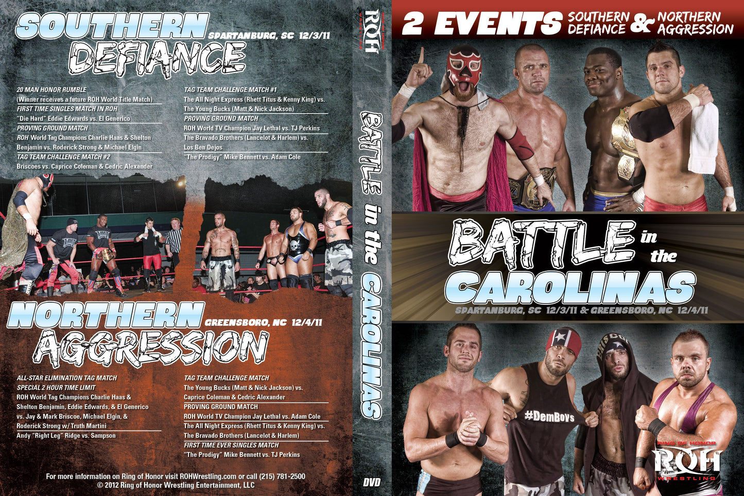 Battle In The Carolinas- Spartanburg, SC & Greensboro, NC 12/3/11 & 12/4/11 (2 Disc Set)