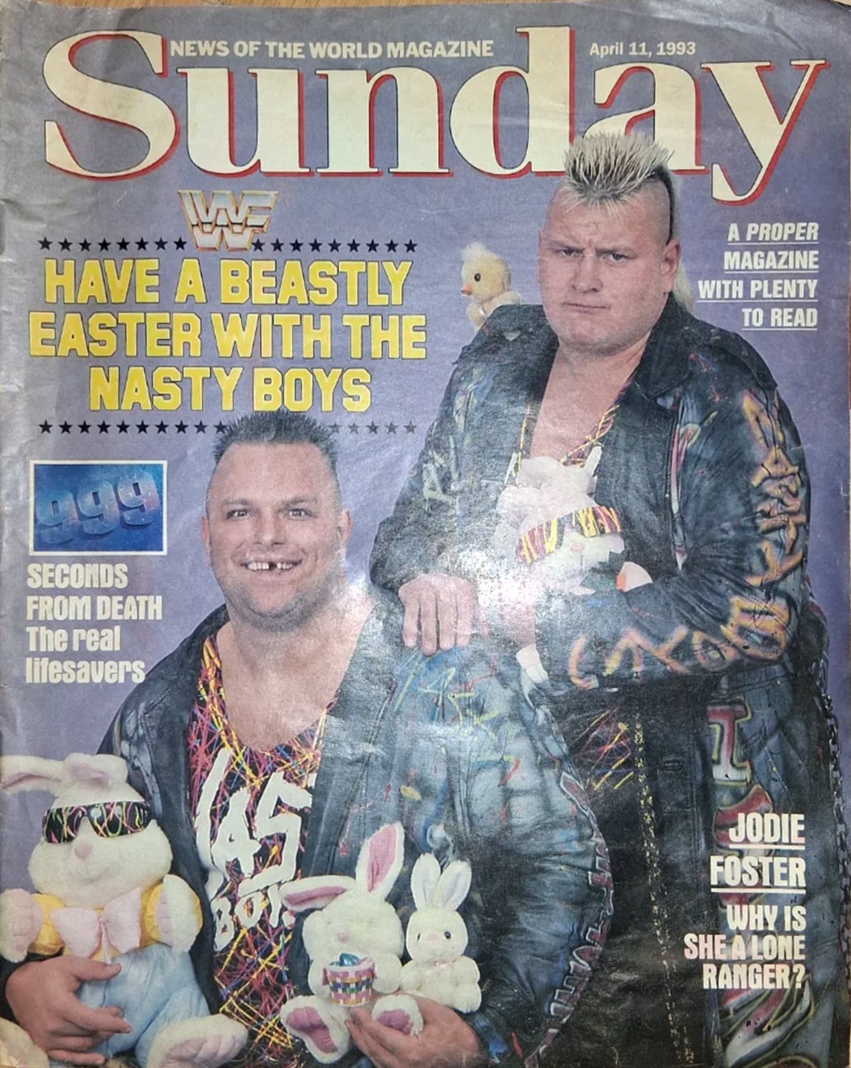 Sunday (News of the World Newspaper) April 11, 1993