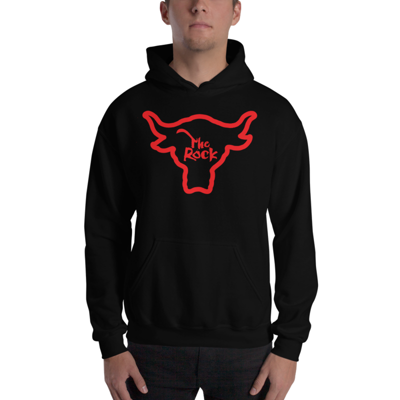 The Rock "Bull Logo" Pullover Hoodie Sweatshirt