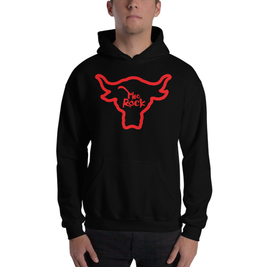 The Rock "Bull Logo" Pullover Hoodie Sweatshirt Sweatshirt PW Catalog