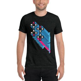 Xavier Woods "Up Up Down Down" Tri-Blend T-Shirt