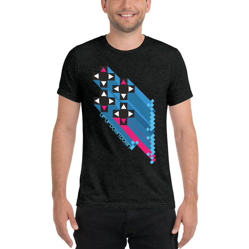 Xavier Woods "Up Up Down Down" Tri-Blend T-Shirt