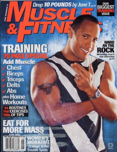 Muscle & Fitness June 2002 The Rock Magazine PWcatalog