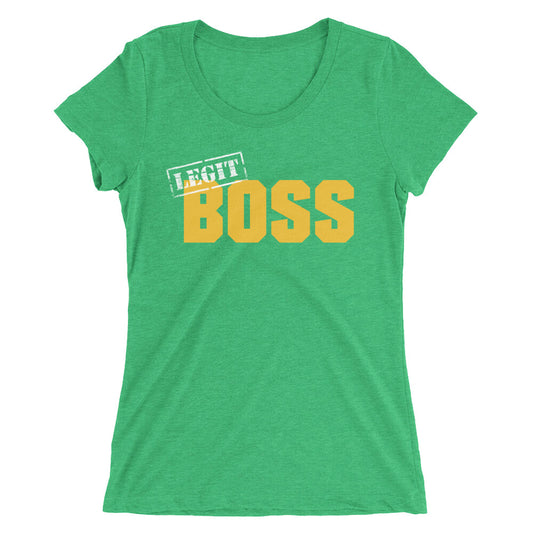 Sasha Banks "Legit Boss" Women's Tri-Blend T-Shirt T-Shirt PW Catalog