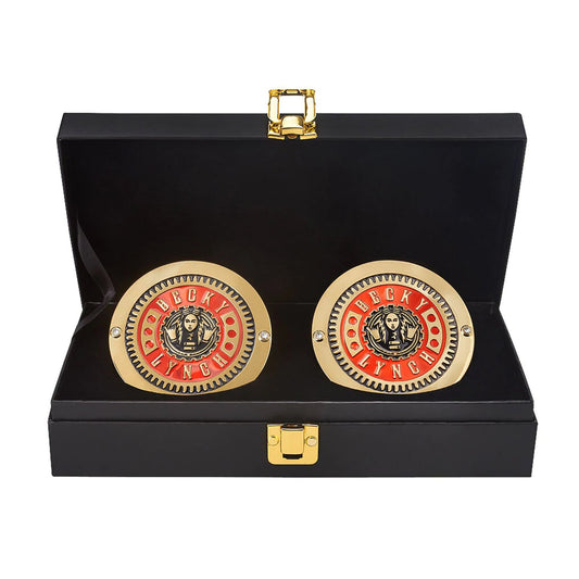 Becky Lynch Championship Replica Side Plate Box Set Replica Title Belt PWcatalog
