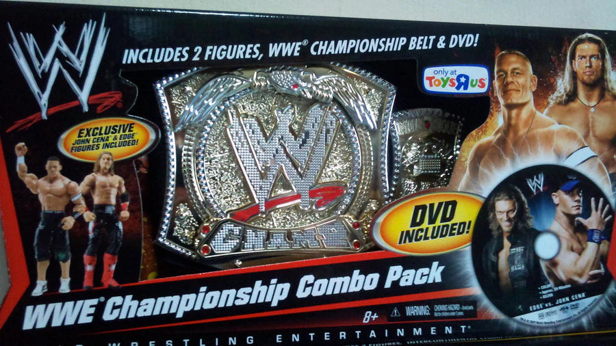WWE Championship Combo Pack with John Cena & Edge figures PWcatalog