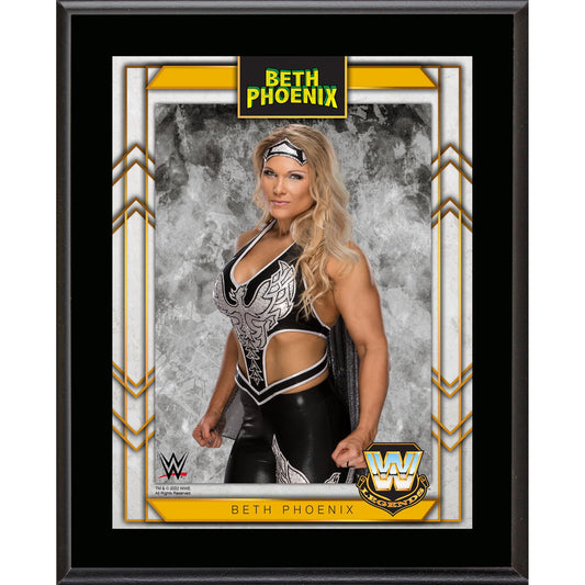 Beth Phoenix WWE Framed 10.5" x 13" Sublimated Plaque