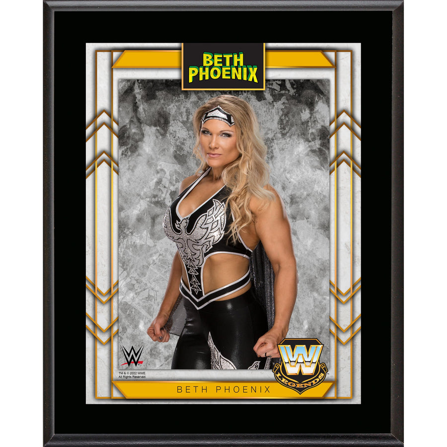 Beth Phoenix WWE Framed 10.5" x 13" Sublimated Plaque