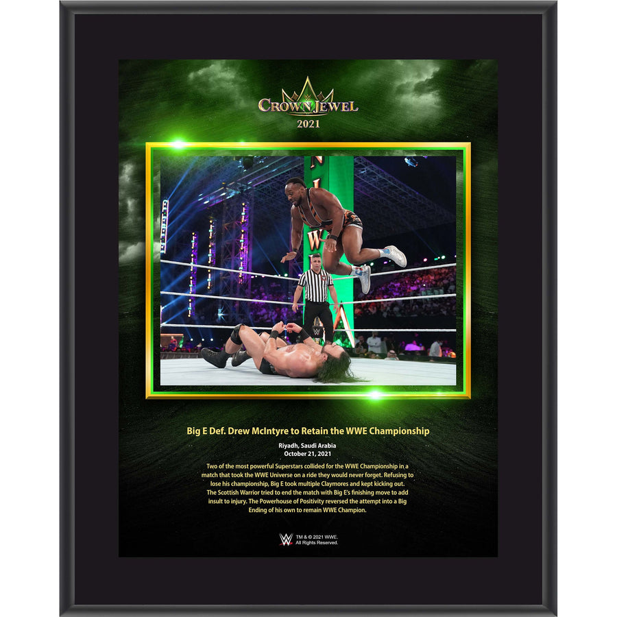 Big E Framed 10.5" x 13" 2021 Crown Jewel Sublimated Plaque