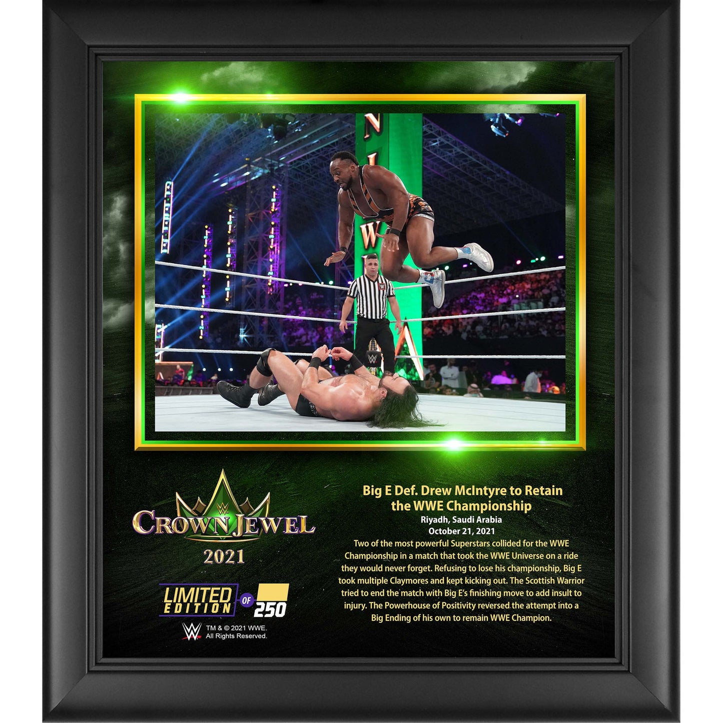 Big E Framed 15" x 17" 2021 Crown Jewel Collage - Limited Edition of 250