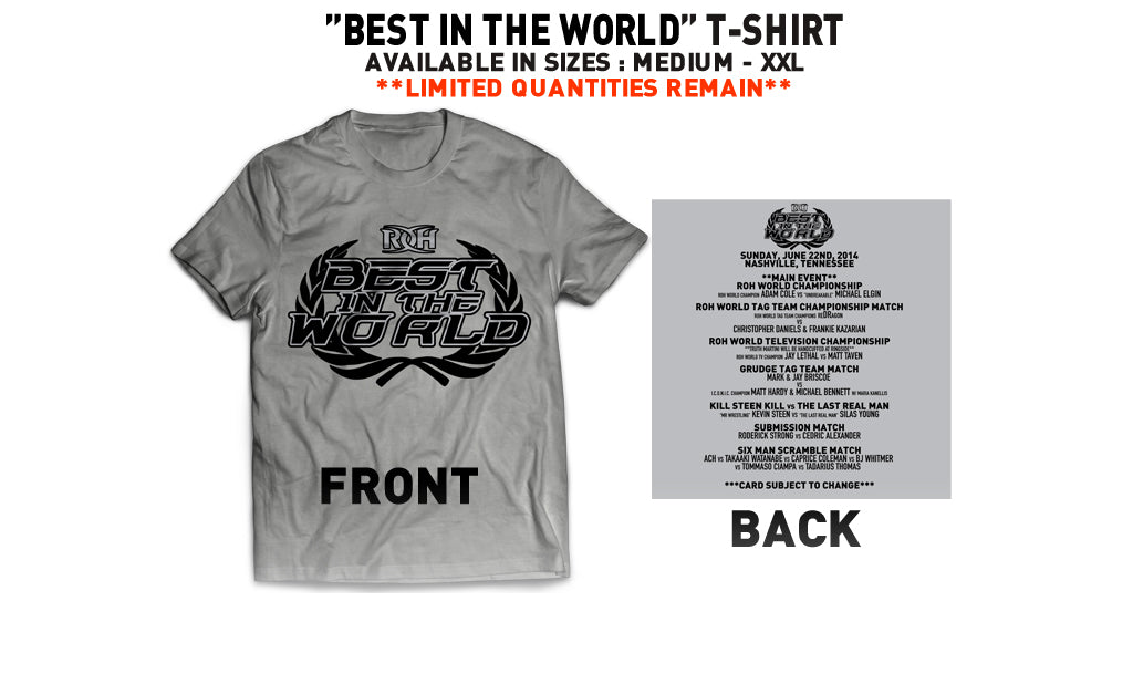 BEST IN THE WORLD '14 EVENT T-SHIRT