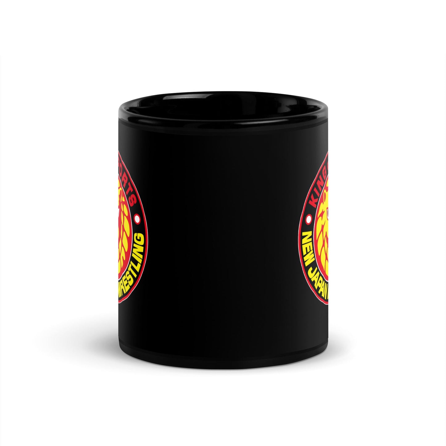 Lion Mark Color Logo Black Glossy Mug Mugs PW Catalog