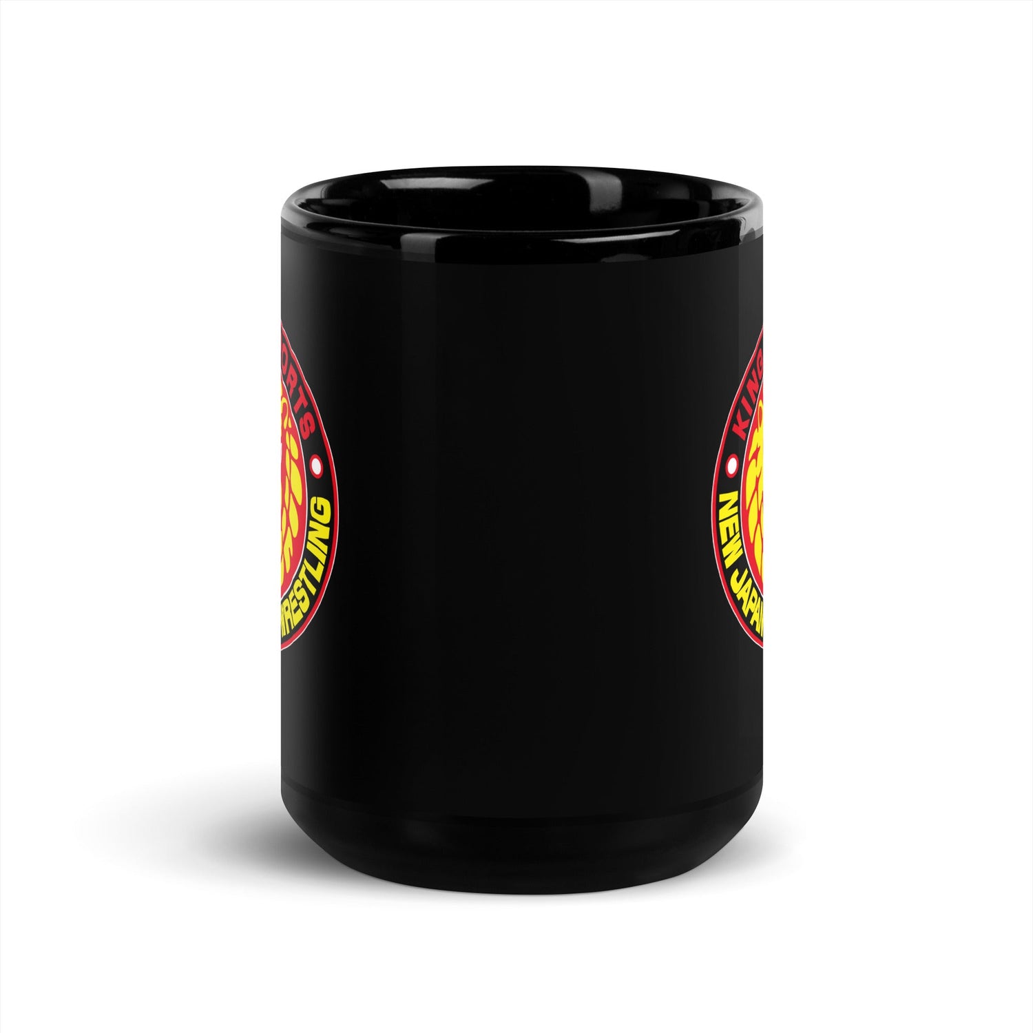 Lion Mark Color Logo Black Glossy Mug Mugs PW Catalog