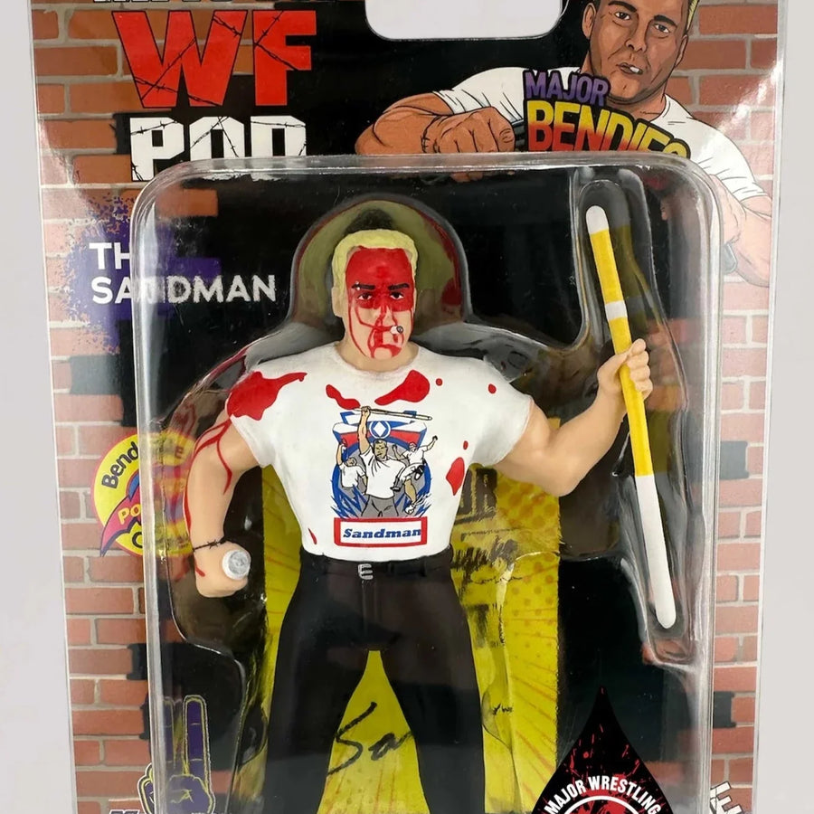 Major Wrestling Figure Podcast Major Bendies Extreme Series 1 The Sandman (Bloody Chase) Action & Toy Figures PWcatalog
