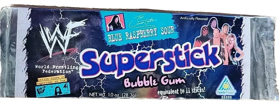 WWF Undertaker Superstick 1999 Bubble Gum Blue Raspberry Sour PWcatalog