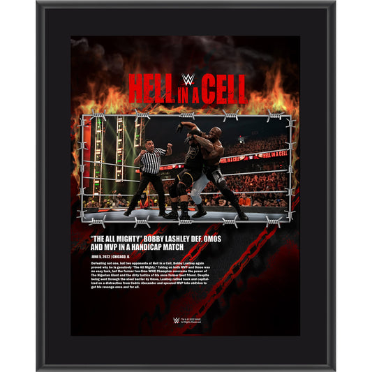Bobby Lashley 10.5" x 13" 2022 Hell in a Cell Sublimated Plaque