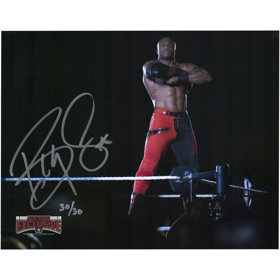 Bobby Lashley Autographed 8" x 10" Standing on Ropes Photo - Limited Edition of 30