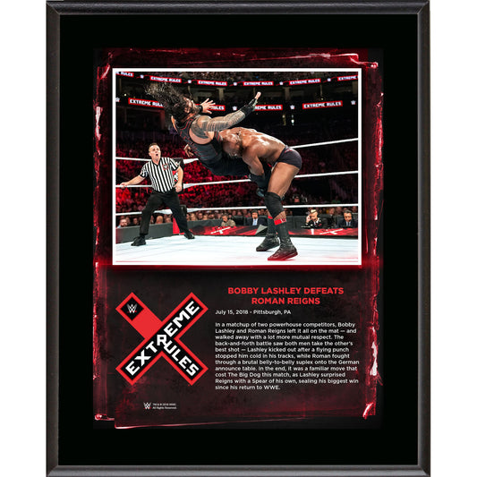 Bobby Lashley Framed 10.5" x 13" 2018 Extreme Rules Sublimated Plaque