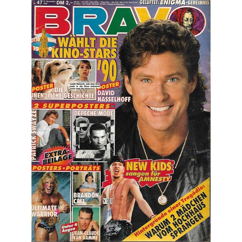 Bravo Magazine November 1990 From Germany Magazine PWcatalog