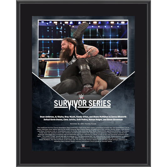 Bray Wyatt 10.5" x 13" 2016 Survivor Series Sublimated Plaque