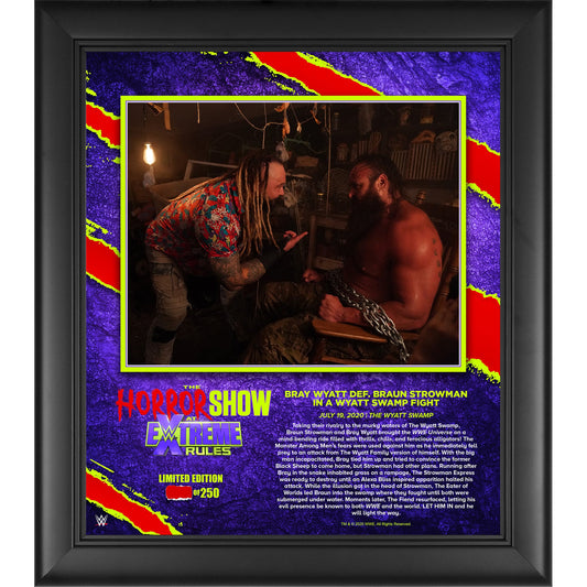 Bray Wyatt Framed 15" x 17" 2020 Extreme Rules Collage - Limited Edition of 250