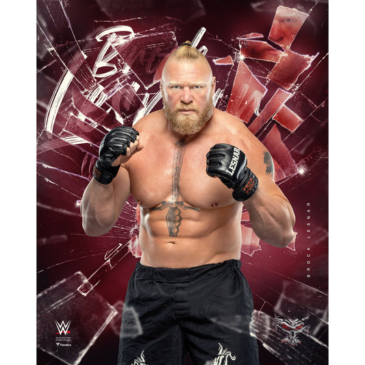 Brock Lesnar Unsigned 16" x 20" Shattered Photograph Photo PWcatalog