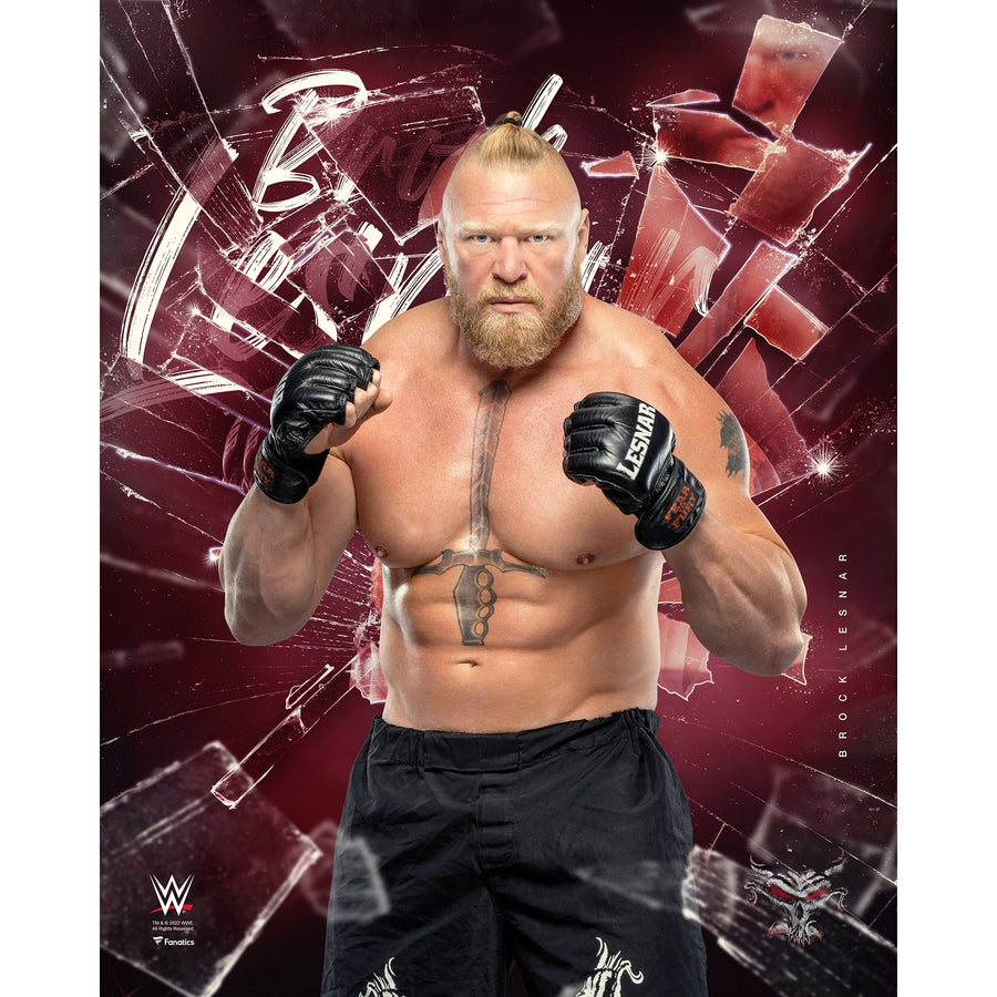 Brock Lesnar Unsigned 16" x 20" Shattered Photograph